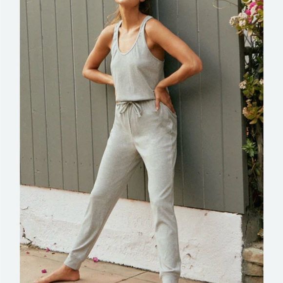 Spiritual Gangster Ribbed Jumpsuit Size Medium M Gray - Picture 2 of 8